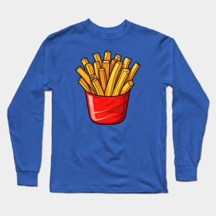 Red container of French fries Long Sleeve T-Shirt